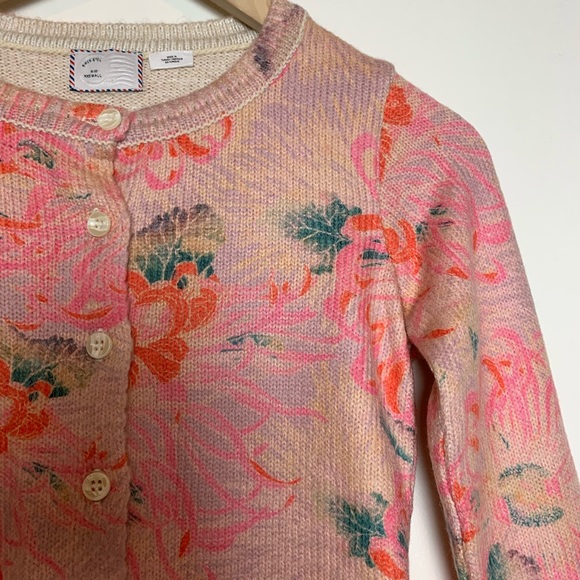 Anthropologie | Postage Orange & Pink Floral Wool - Picture 6 of 8
